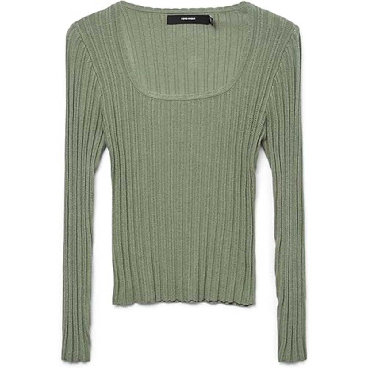 VMCECILIE LS U-NECK PULLOVER GA - Hedge Green 