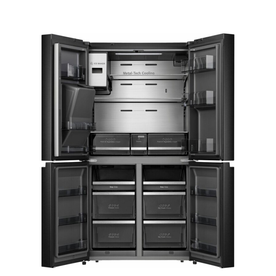 Heladera 4 Puertas Inverter con Smart Screen Negra Hisense RQ697HB Heladera 4 Puertas Inverter con Smart Screen Negra Hisense RQ697HB