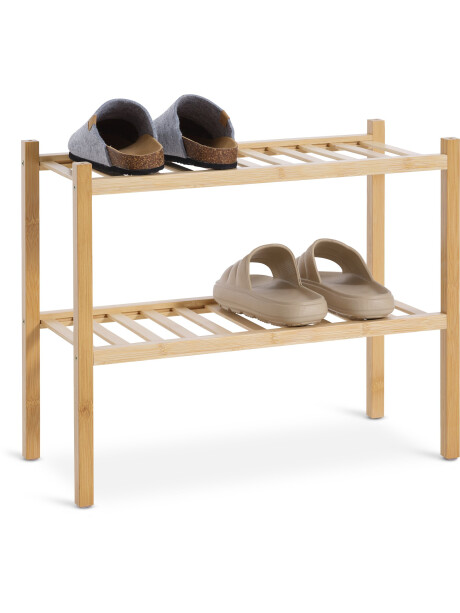 Zapatero EGTVED 2 estantes apilable bambú Zapatero EGTVED 2 estantes apilable bambú
