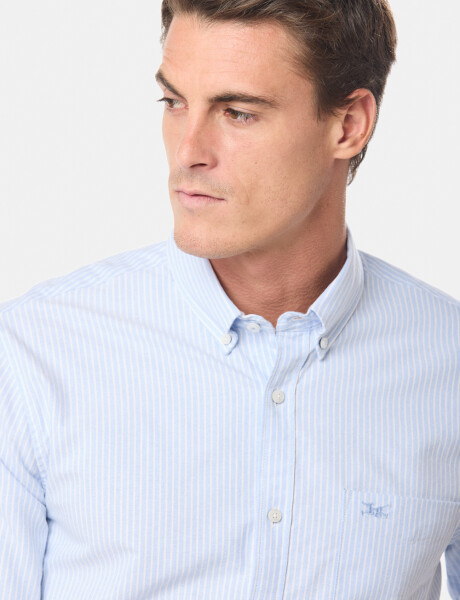 CAMISA OXFORD Azul