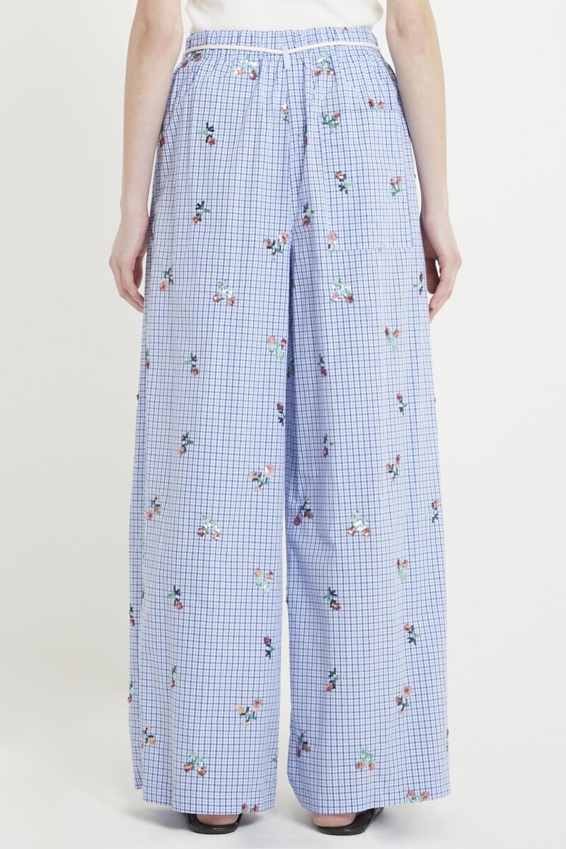 PANTALÓON CUADROS Azul