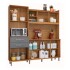 Kit de Cocina Fiorello Malibu 6 Puertas 2 Cajones Freijó Grafite Kit de Cocina Fiorello Malibu 6 Puertas 2 Cajones Freijó Grafite