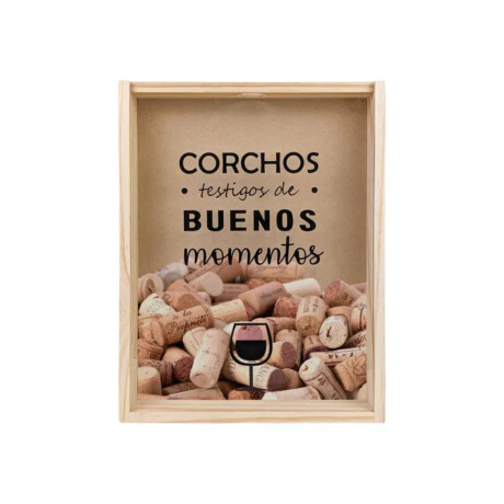 Corchera o Porta Tapitas grande con Mensaje Natural