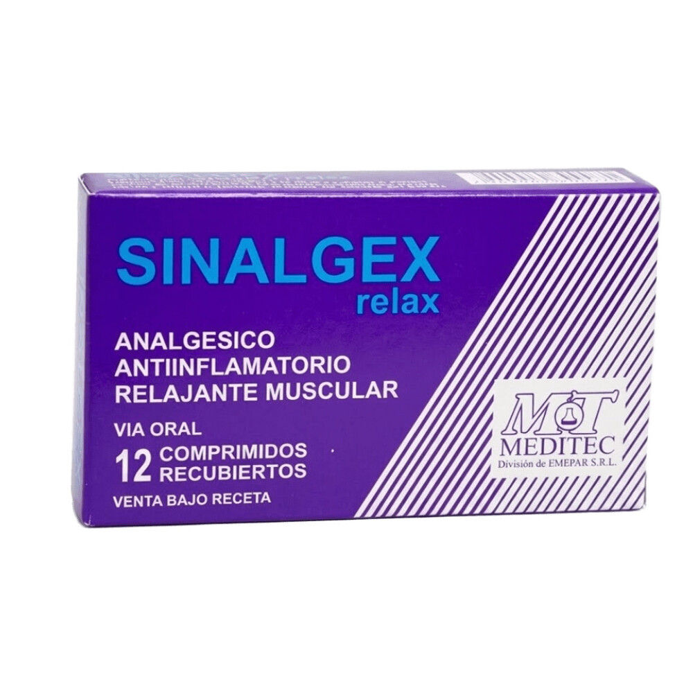 SINALGEX RELAX CJ X 12 COMPRIMIDOS única
