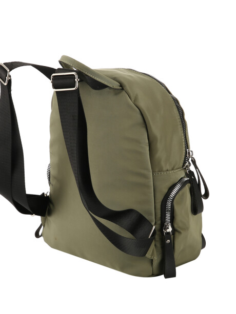 Mochila Lona Basic Verde Militar