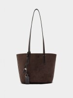 Bolso Shopper Reversible Con Bolsa Extraíble M burdeos