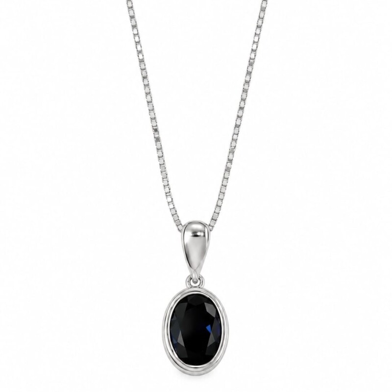 Cadena con colgante piedra zirconia azul Cadena con colgante piedra zirconia azul