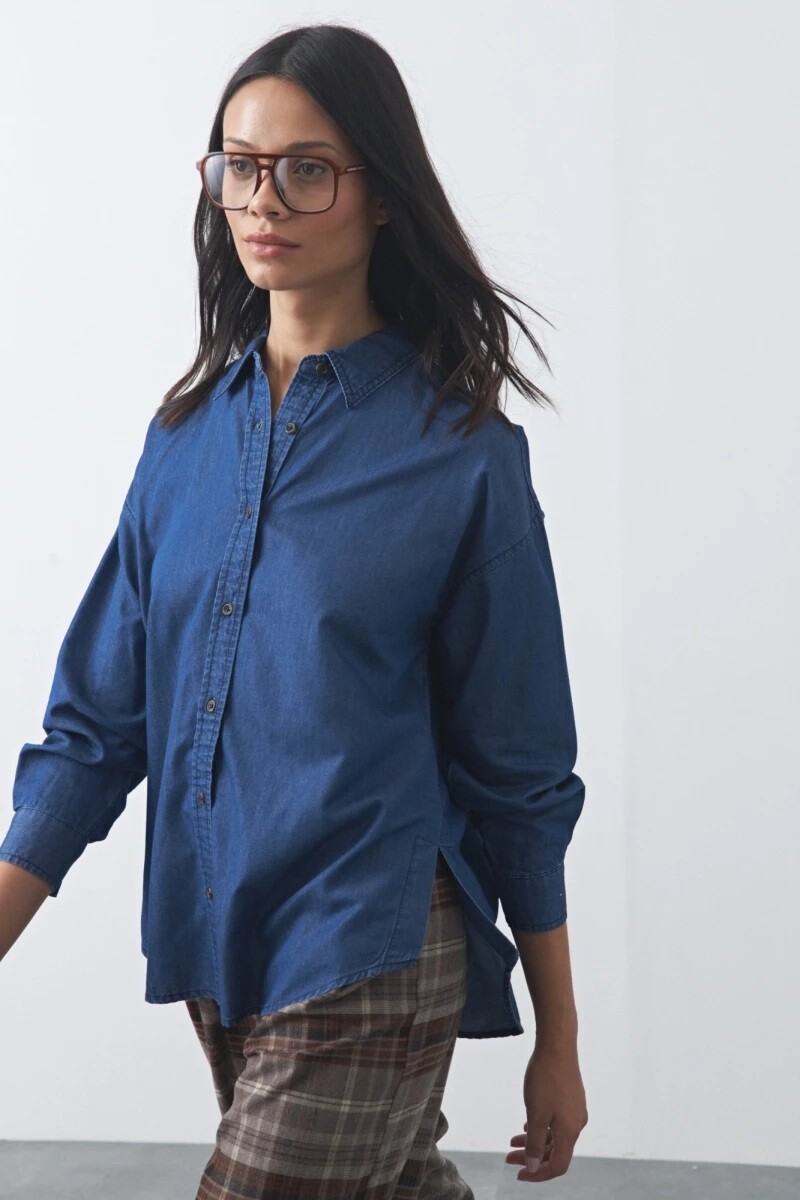 CAMISA D.CASSIN OPALITA - INDIGO 