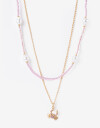 Collares Cortos Strass Collar Multicadena Dije Cangrejo - Dorado