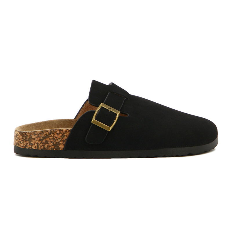 Darkness Zueco Casual Dama Suela Baja / Negro Negro