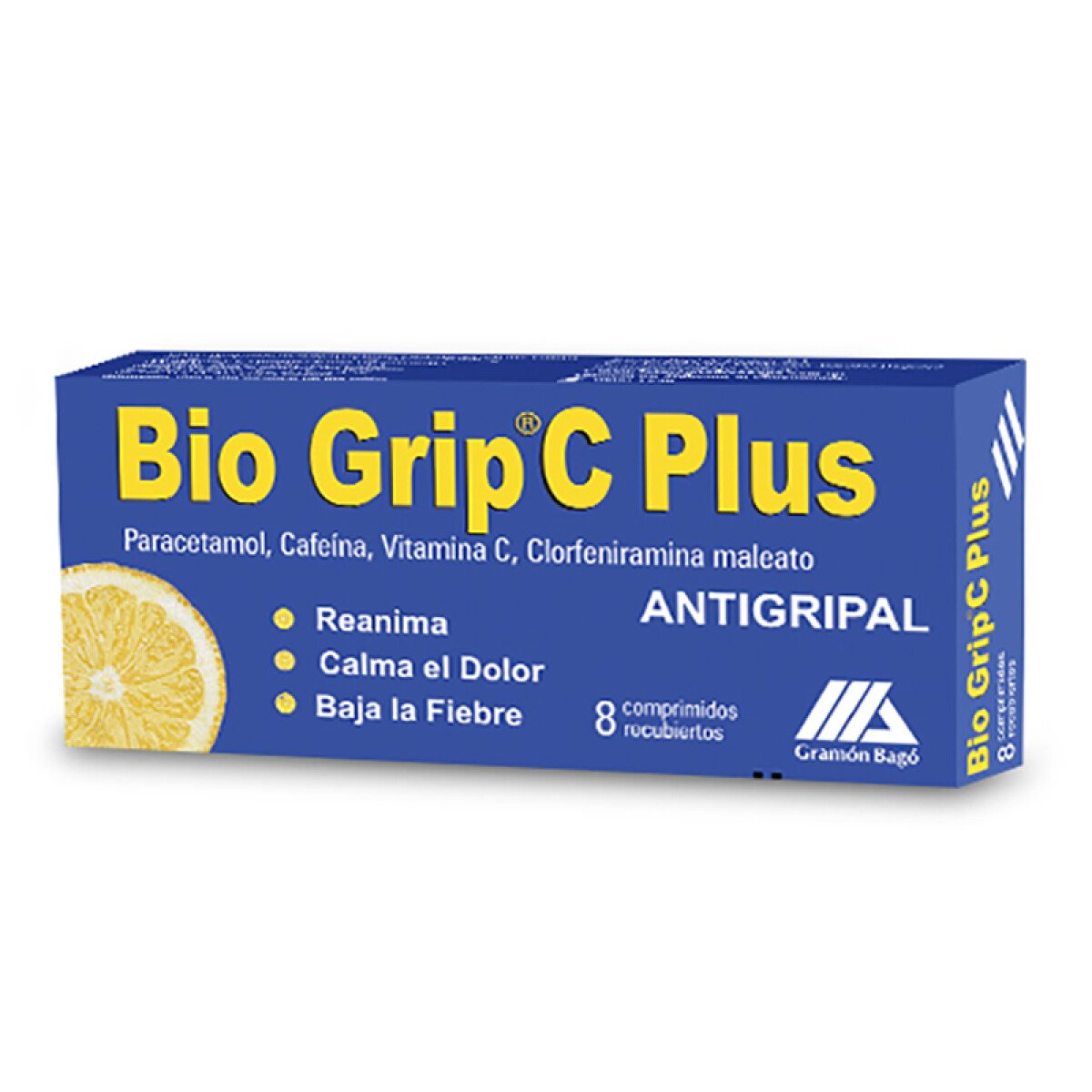Bio grip C Plus antigripal x8 comprimidos 