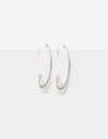 Aros Argollas Metal Argollas De Metal - Plateado Rodio