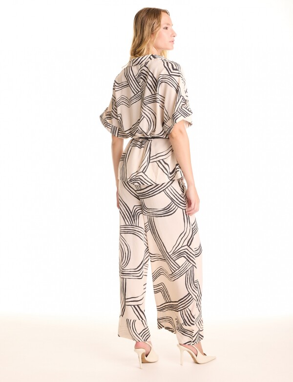 Conjunto Camisa & Pantalon NEGRO/BEIGE