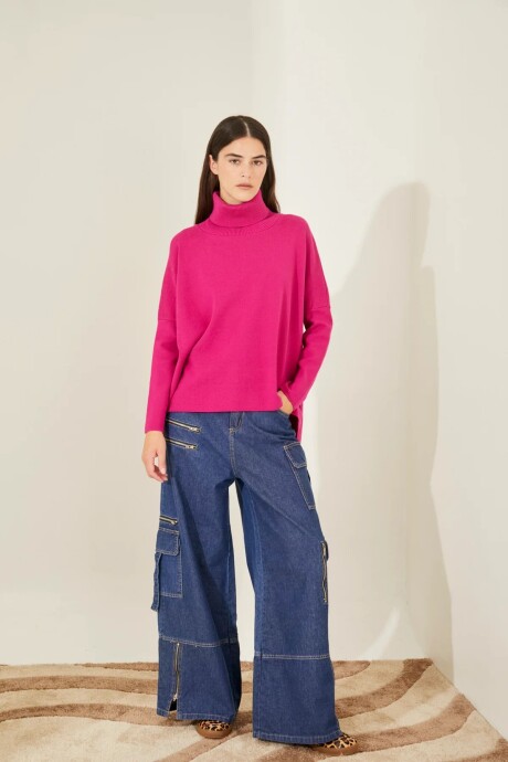 POLERA OLIVER FUCSIA