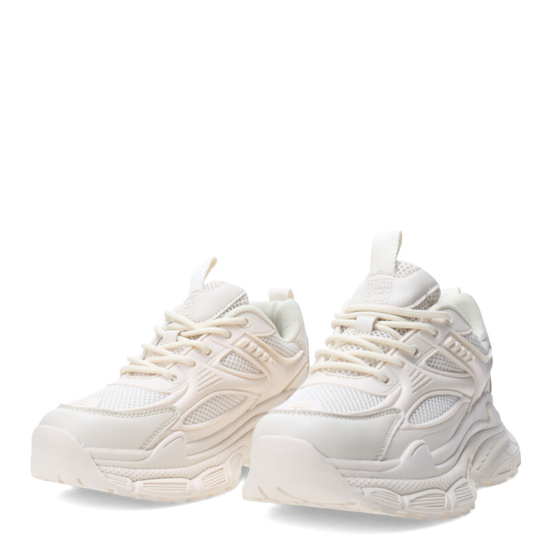 Championes de Mujer Miss Carol VESCOVO acordonado Beige