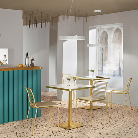 MESA DE BAR SPARKLING MOMENT BLANCO - UNICO