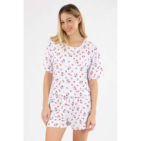Pijama 2 hello kitty Blanco