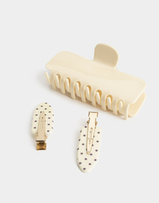 Accesorios Pelo Set Lunares Set De Accesorios De Pelo - Combinacion Bicolor