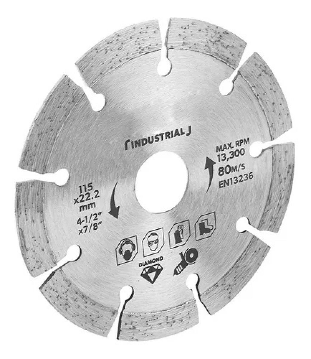 TOLSEN DISCO DIAMANTADO SEGMENTADO 115mm22.2 