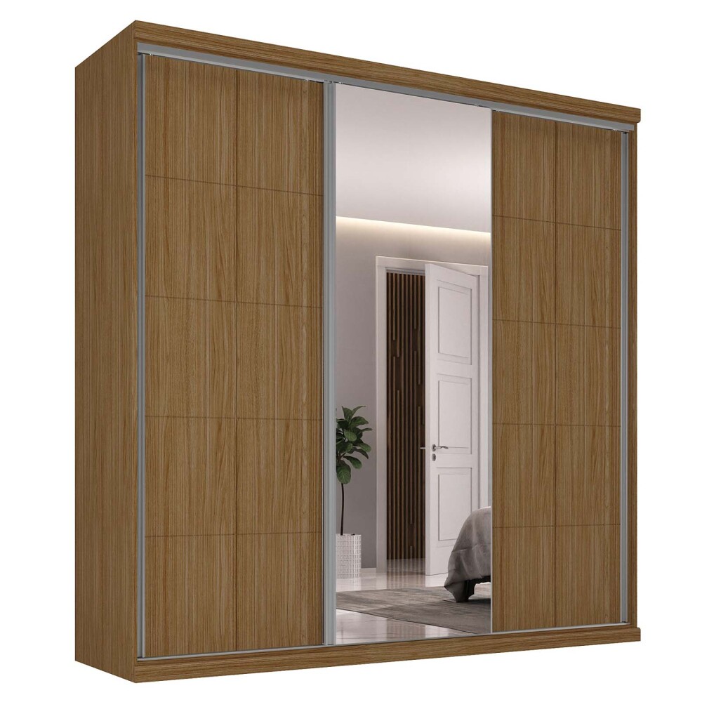 ROPERO PLACARD 3 PUERTAS MDF MARRON SOUTH