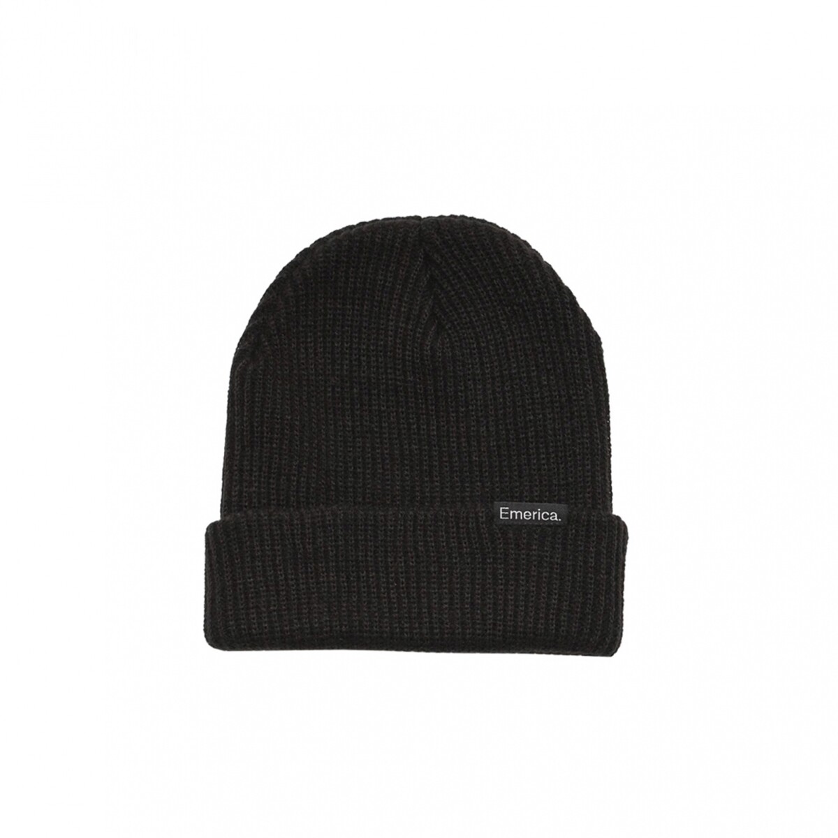 Gorro Emerica Logo Clamp Beanie - Black - Black 