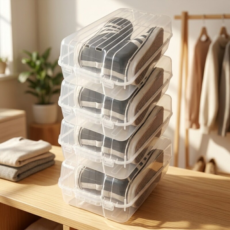 Caja de Zapatos TRANSPARENTE