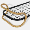 BANDEJA METAL NEGRO C/MANIJA 49.5X16CM Unica