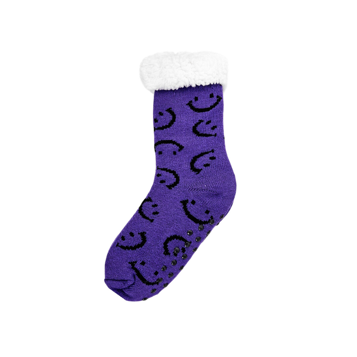 Pantuflas medias con corderito Carita Feliz - Violeta 