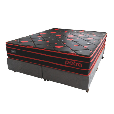 Sommier Petra Somier Colchón Queen 30cm Reversible 150 Kg Color Negro Sommier Petra Somier Colchón Queen 30cm Reversible 150 Kg Color Negro