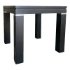 Mesa lateral con vidrio negro - MERCADERIA CON DETALLES Mesa lateral con vidrio negro - MERCADERIA CON DETALLES