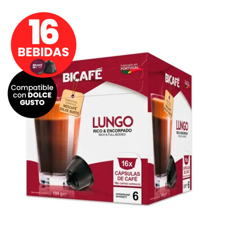 Capsulas Bicafe Lungo Compatible Dolce Gusto X16 Bebidas 001