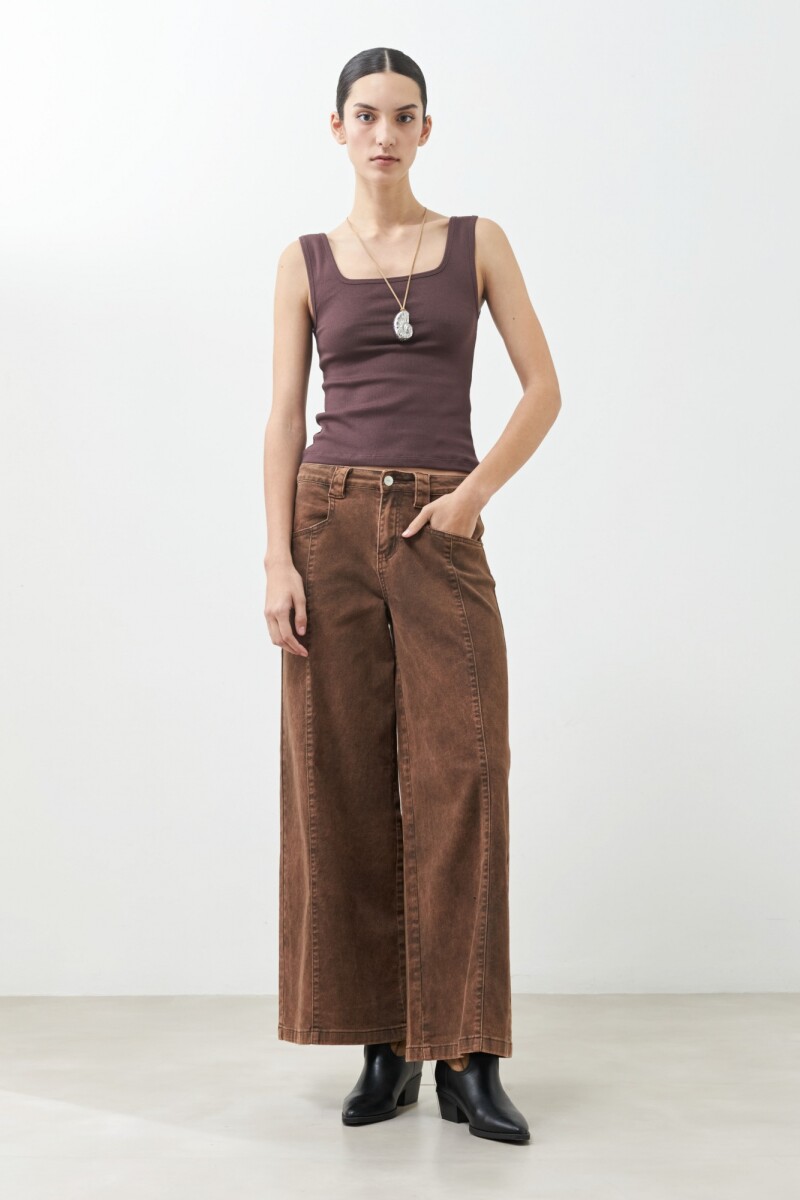 Jean culotte Mavis chocolate