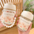 Vaso de vidrio c/sorbito y agarre de perlas 350ml Vaso De Vidrio C/sorbito Y Agarre De Perlas 350ml