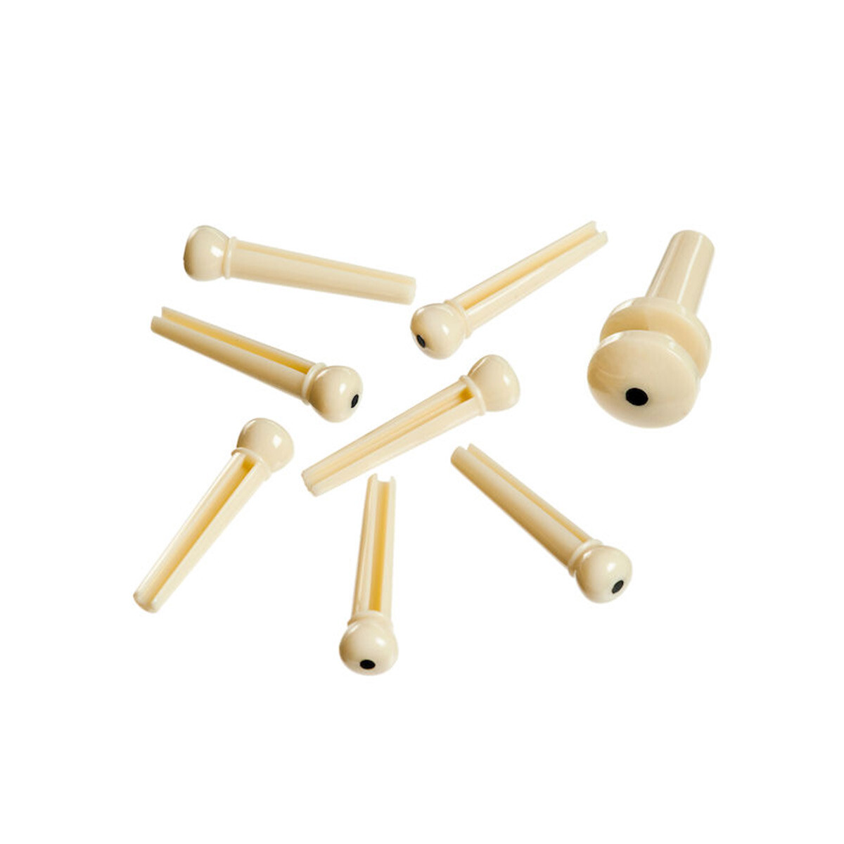 BOTON PUENTE FOLK DADDARIO PWPS12 IVORY BLACK SET 