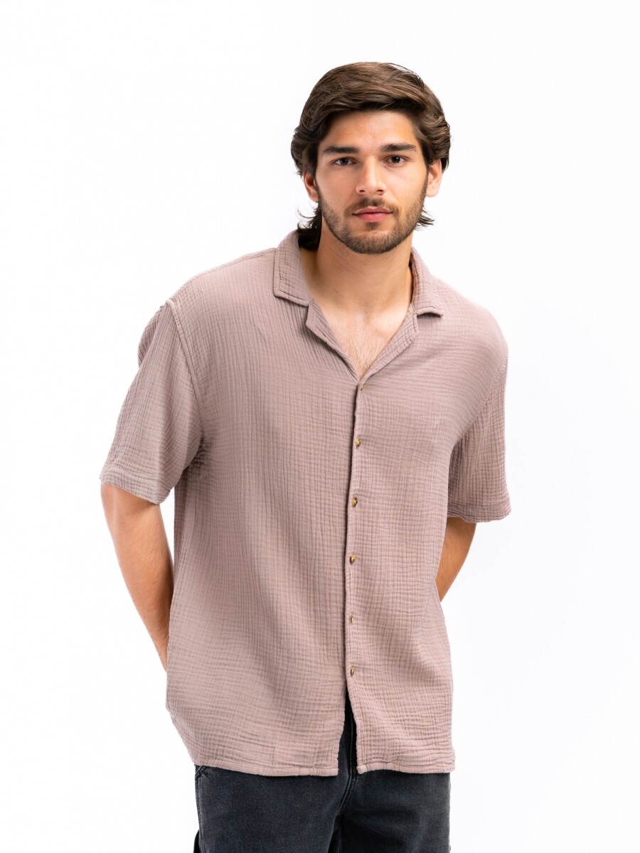 Camisa M/C Cartagena - Tostado 