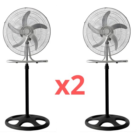 Pack x2 Ventiladores Goldtech 3-1 Con 5 Asp Metálicas Pack x2 Ventiladores Goldtech 3-1 Con 5 Asp Metálicas