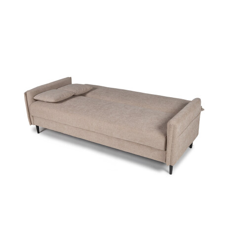 Sofá Cama Calma - Tela Microfibra 130 (Beige)