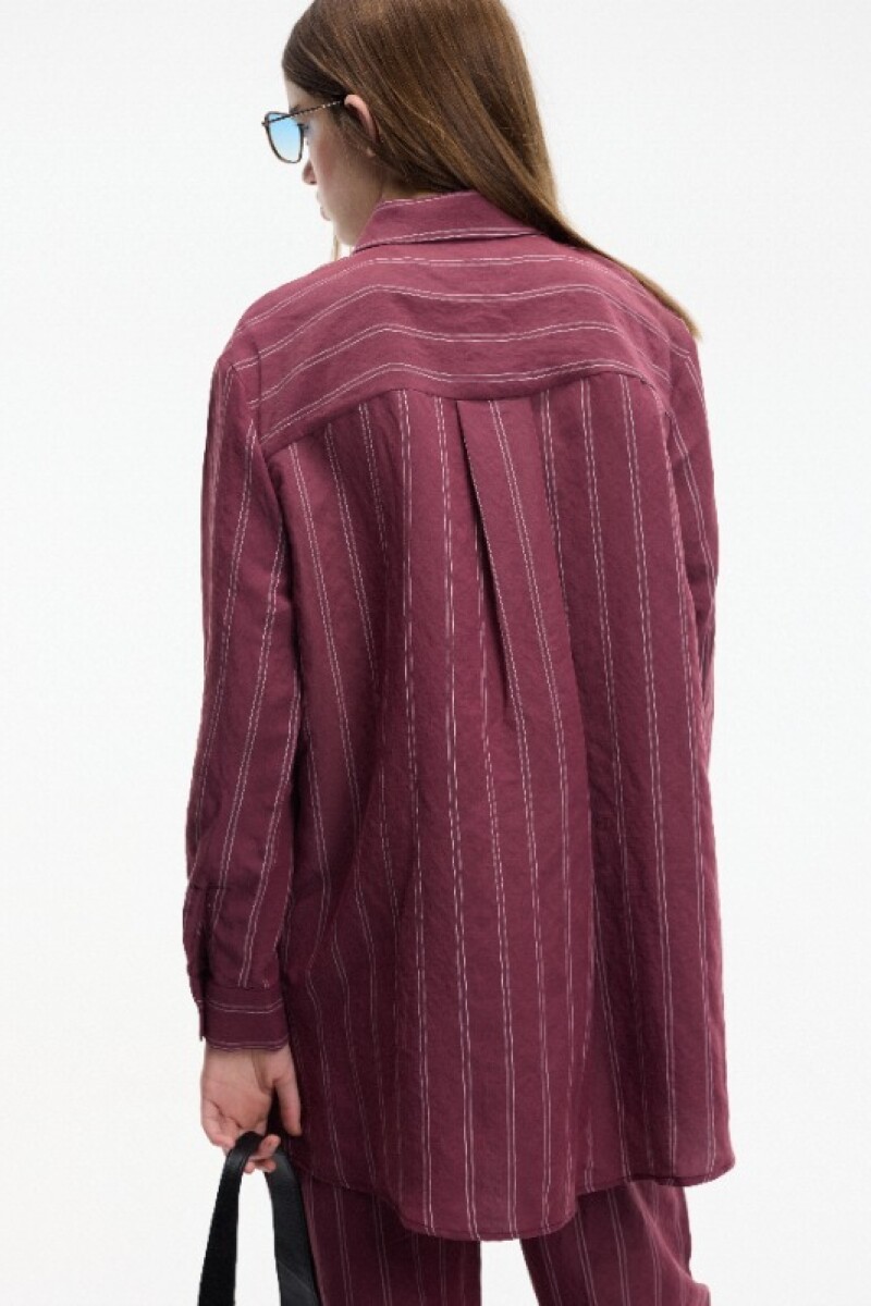 Camisa liviana Bordo