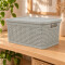 Caja simil ratán 7,5 lts CAPPUCCINO