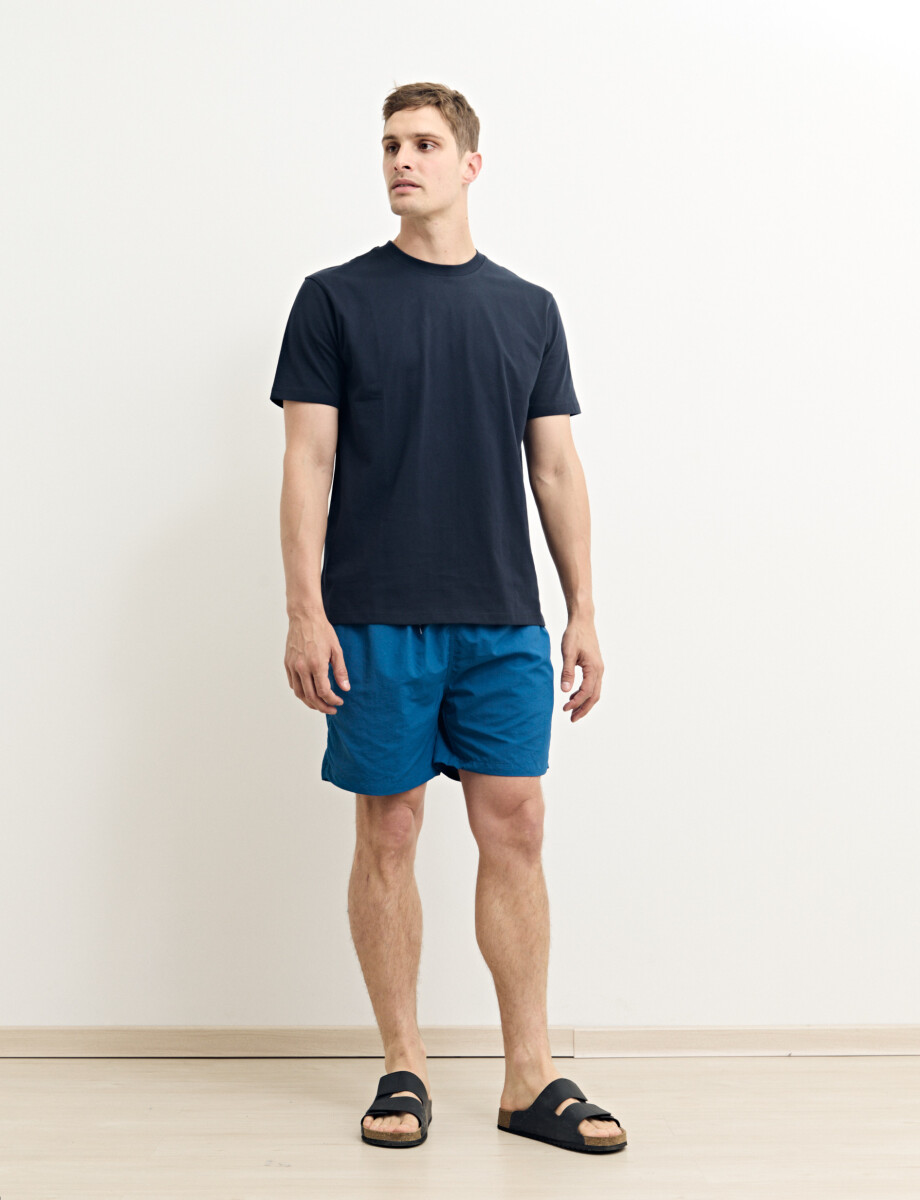 450401 SHORT HARRINGTON LABEL Azul Piedra