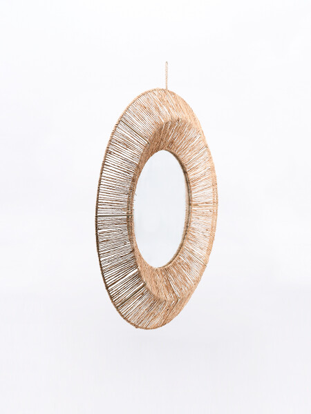 ESPEJO DECORATIVO SEAGRASS BEIGE