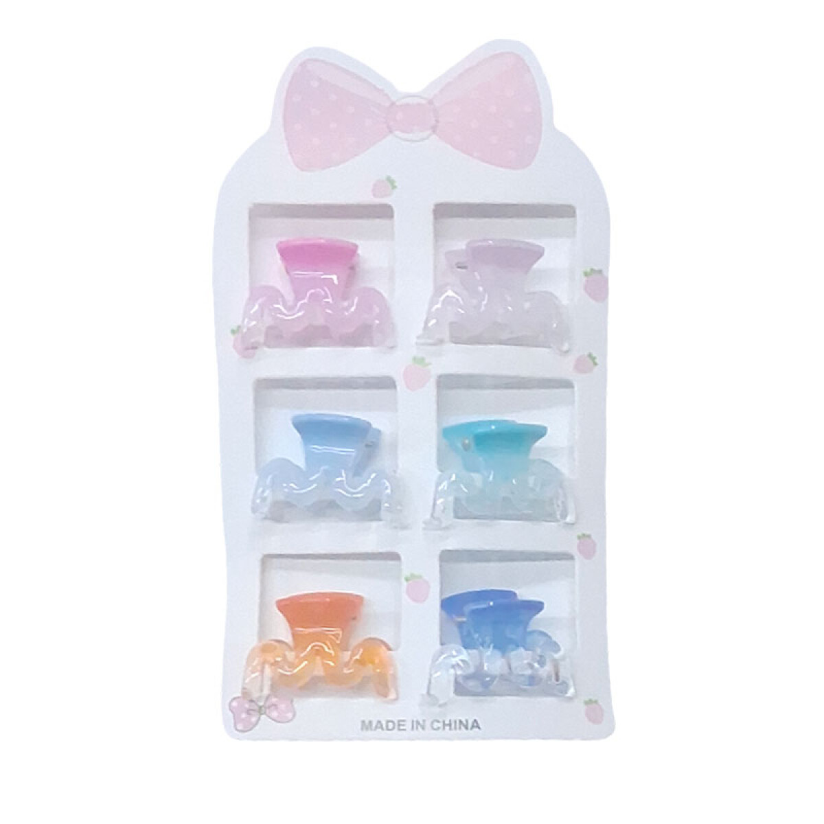 Broches pinzas de colores para el cabello 6 pcs - Broches Pinzas De Colores Para El Cabello 6 Pcs 