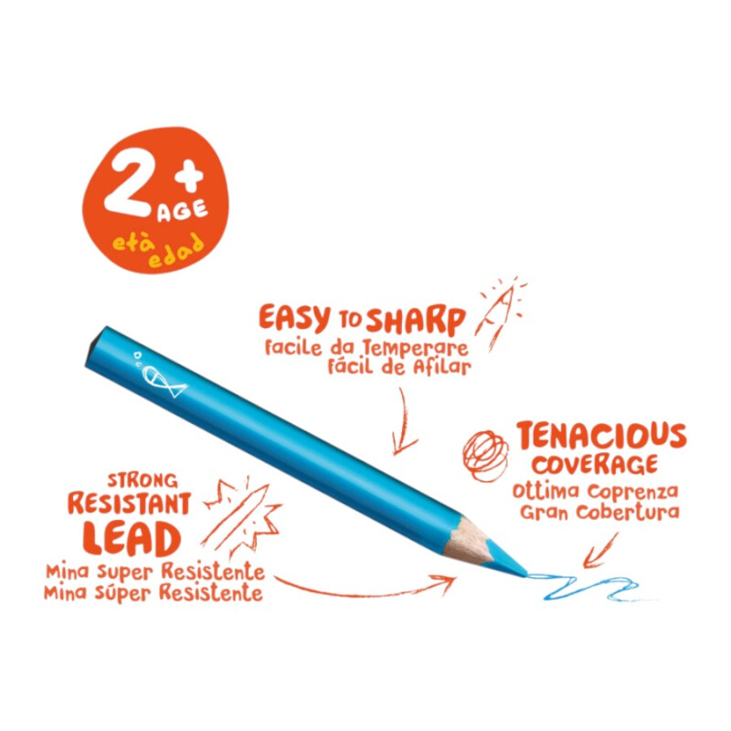 Lápices Triangulares Carioca Baby x10 Lápices Triangulares Carioca Baby x10