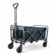Carro 4 Ruedas Plegable Playa Camping Exteriores 120 Kg Negro