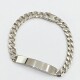 Pulsera con placa para grabar Pulsera con placa para grabar