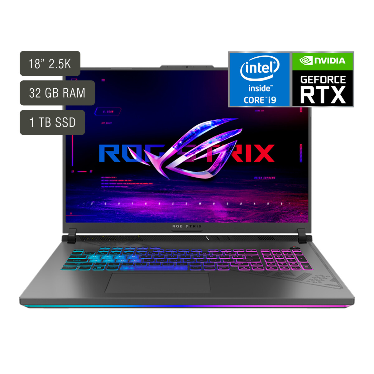 Notebook Gamer Asus Rog Strix 18'' Core I9 32gb 1tb Win11 Rtx4080 