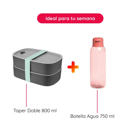 Kit Taper Doble 800ml con Botella Rosa 750 ml Berghoff Kit Taper Doble 800ml con Botella Rosa 750 ml Berghoff