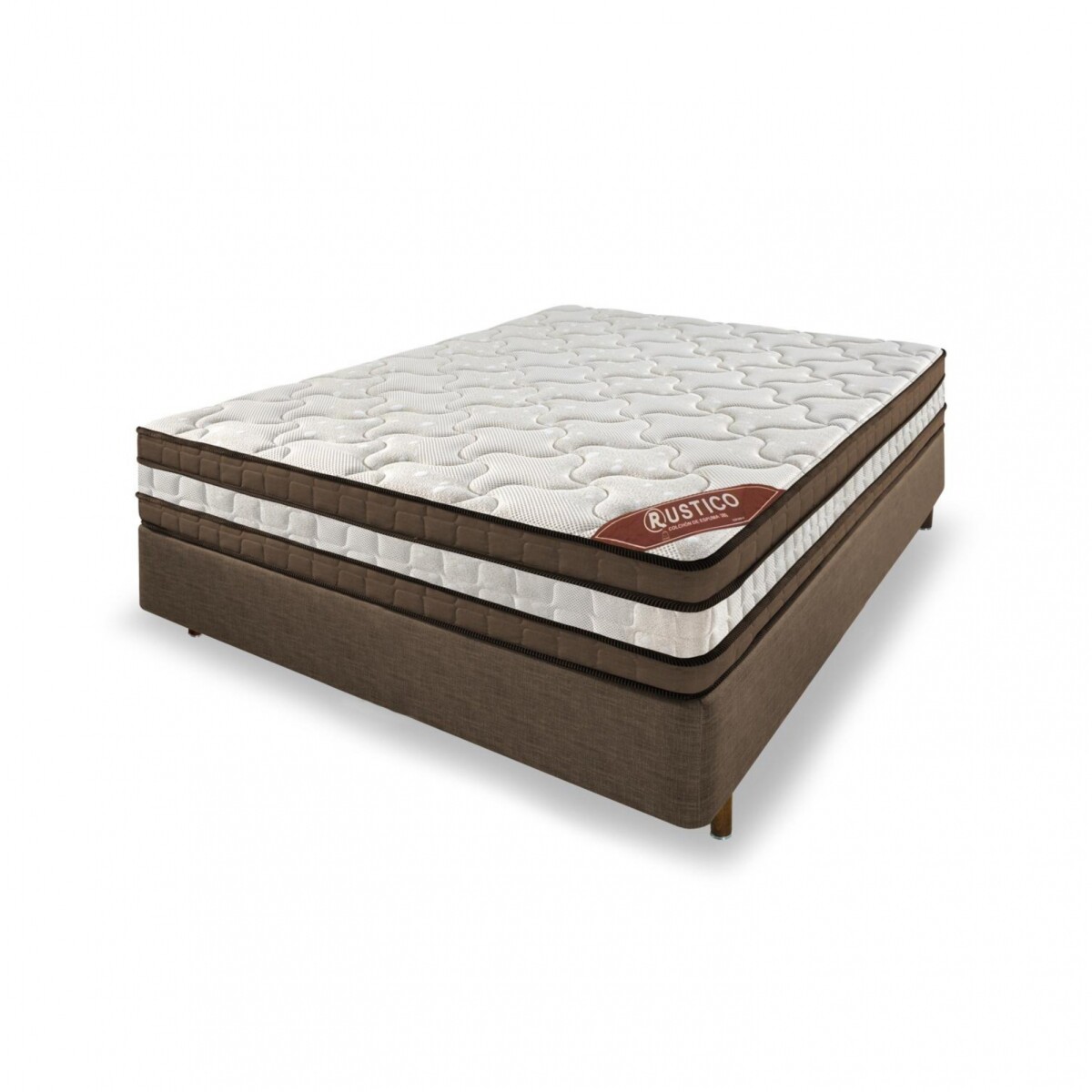 Sommier 2 Plazas Espuma D80 160 kg - Rustico 