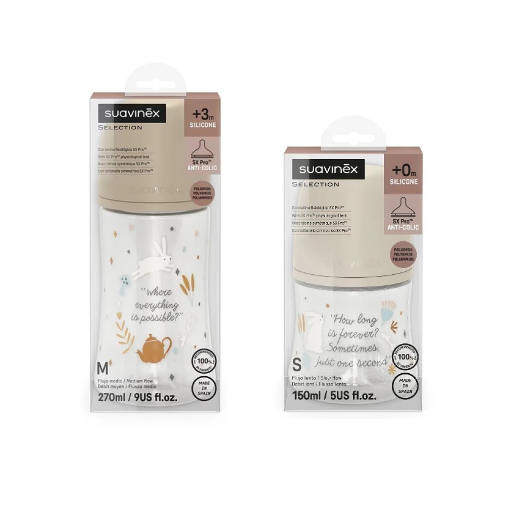 Set Regalo Biberones Wonder Suavinex BEIGE CONEJO