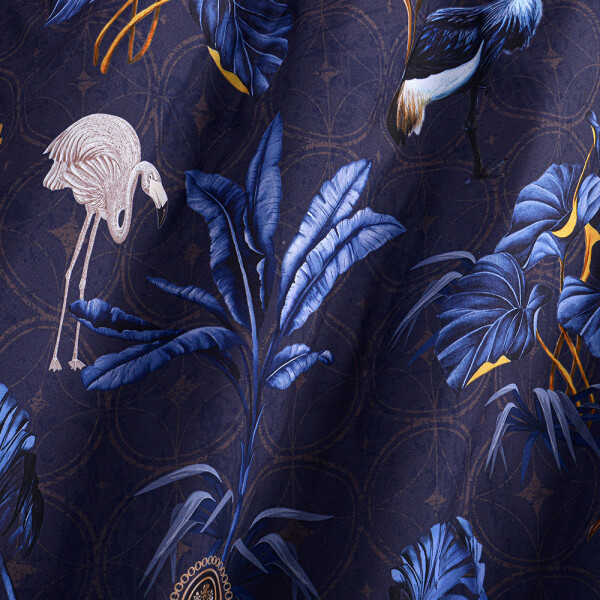 JUEGO DE SÁBANAS FLAMINGO PREWASHED DIGITAL PRINT 1 PLAZA